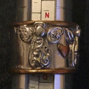 Sterling Silver Angel Ring.